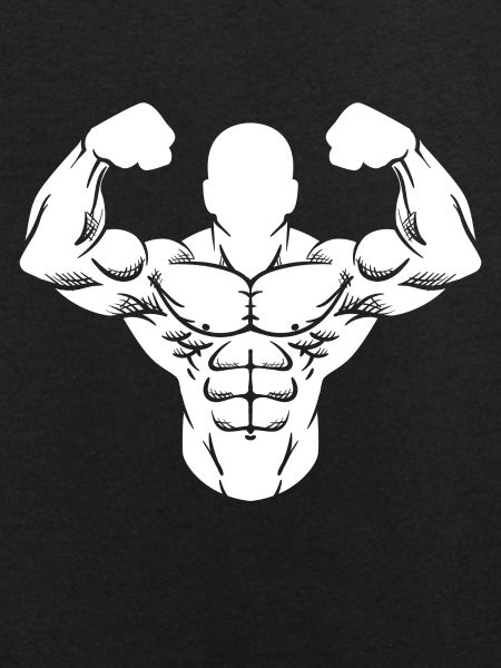 Bodybuilder Strong Man Toning Muscle Sport
