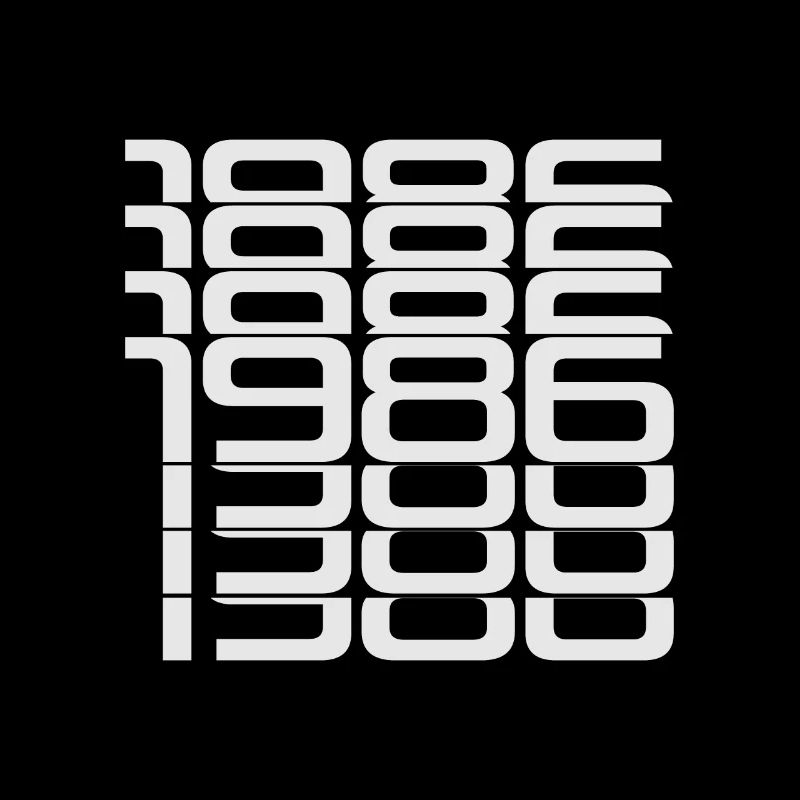1986 Stack Ziffern Muster