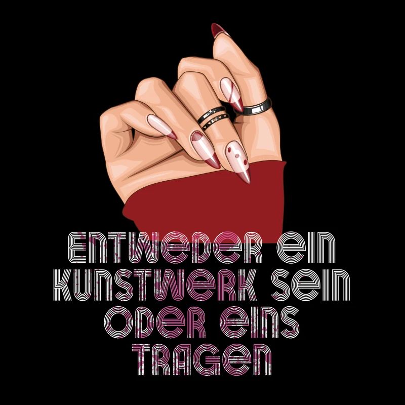 Entweder ein Kunstwerk Sein Nageldesignerin