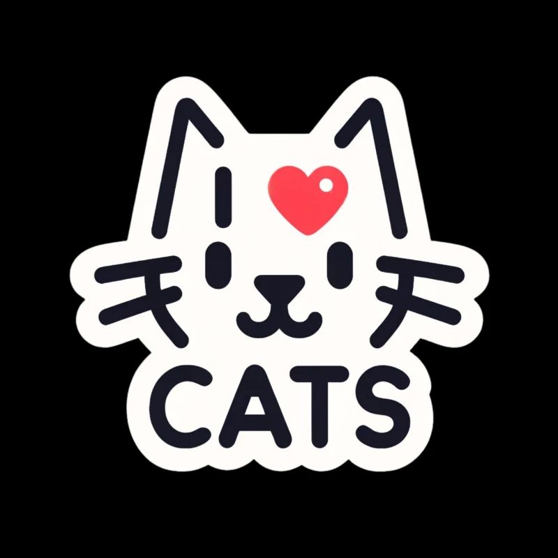Charming cat love