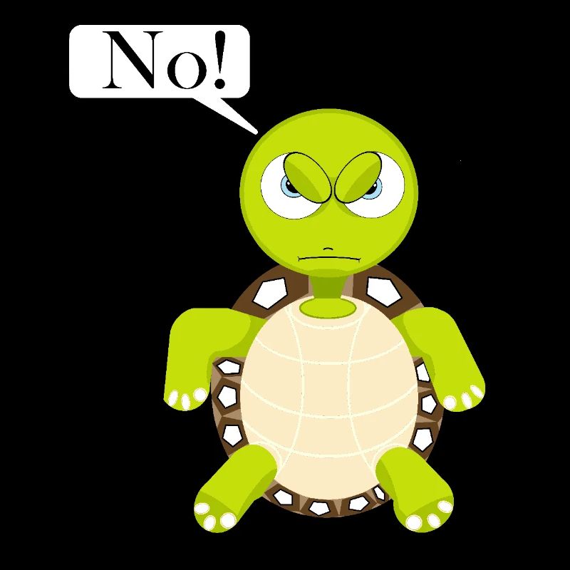 Statement No Schildkröte, Nein Fun Comic, No