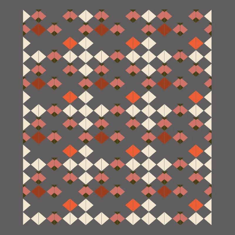 Geometric Diamond Quilt Pattern