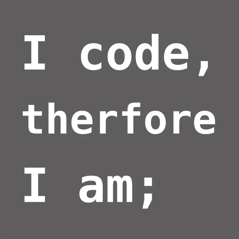 Ich programmiere, also bin ich