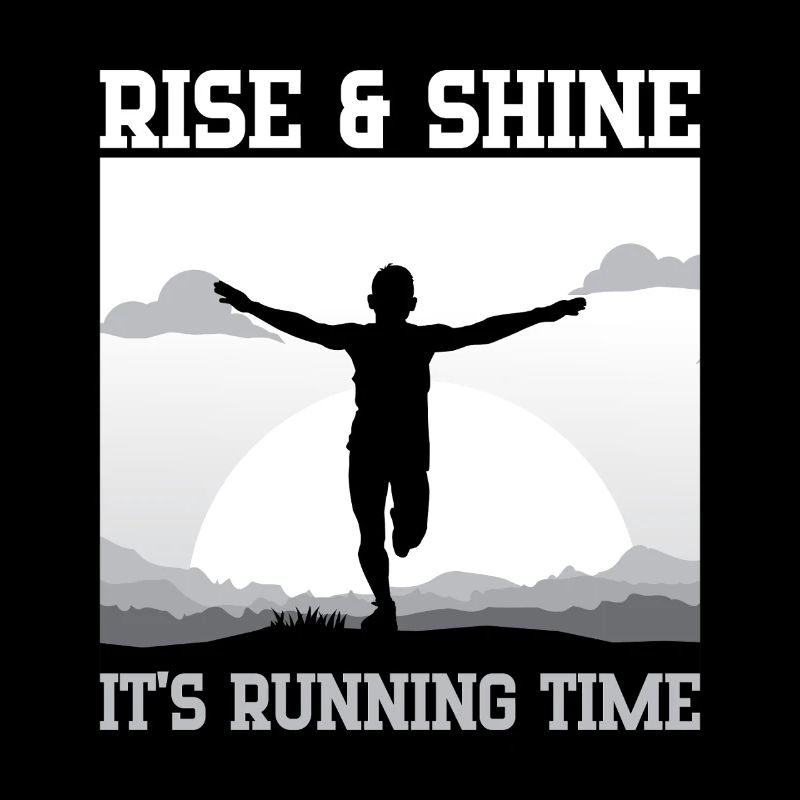 Marathon Runner Rise & Shine Running Gift Idea