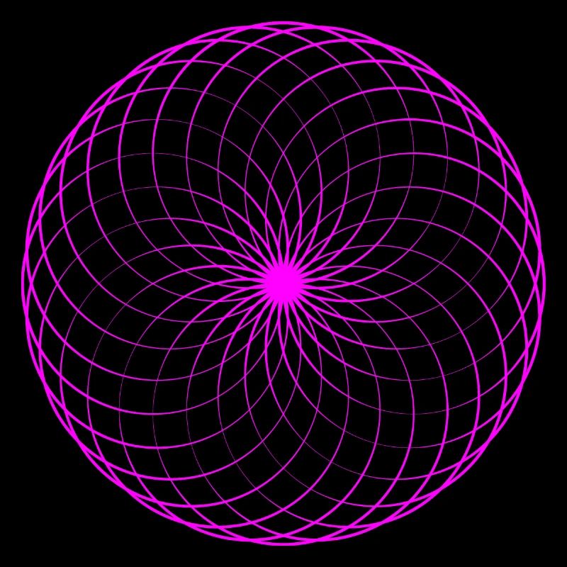 Neon spiral net torus