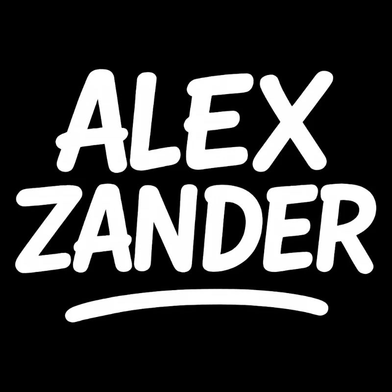 Alex Zander Handwriting Logo