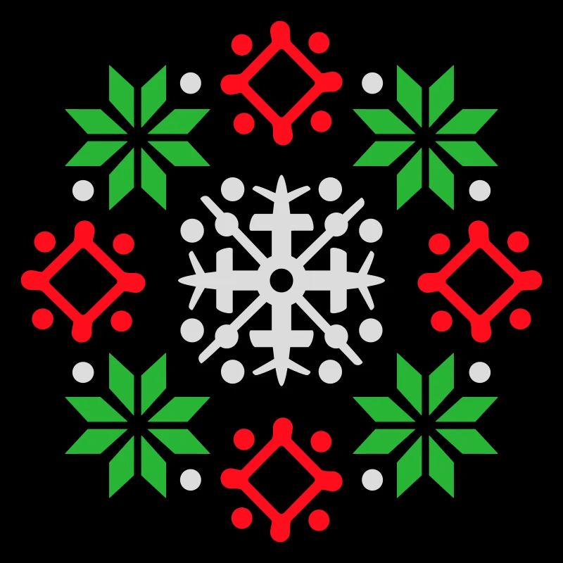 flocons de neige motif Noël pull neige