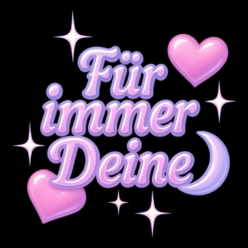 für immer deine / y2k statement design