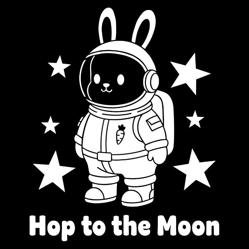 Moonhopper Bunny en combinaison spatiale