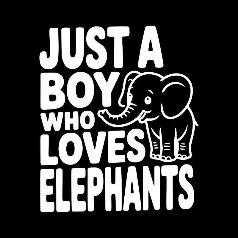 Juste un garçon qui aime les éléphants