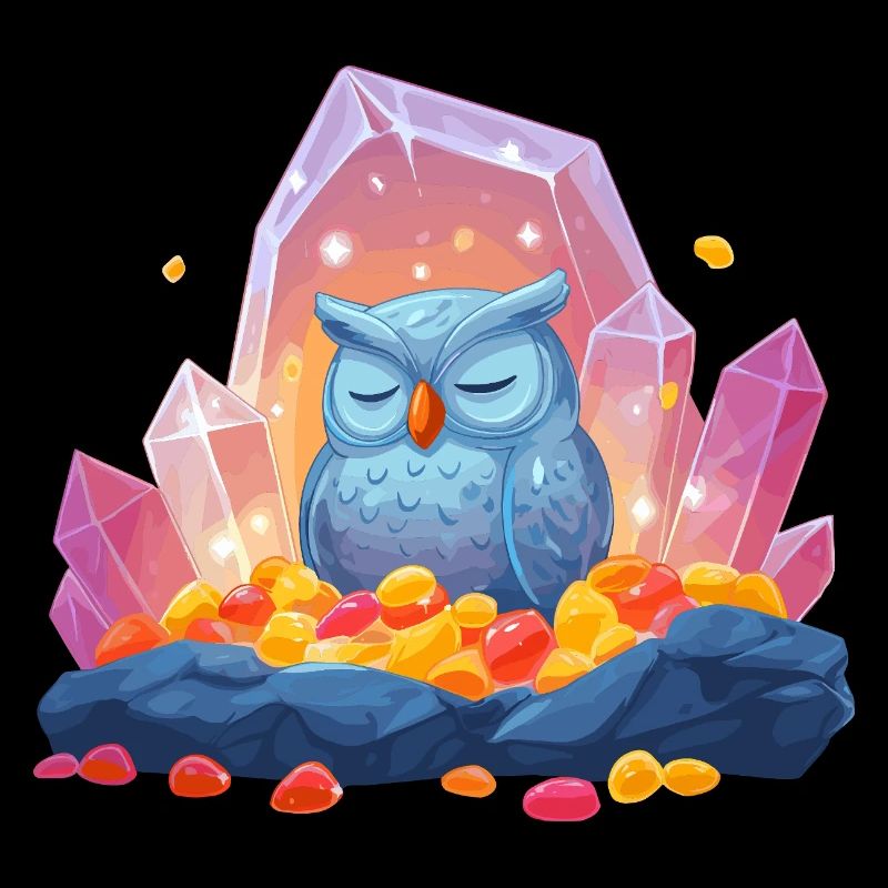 Meditating Owl Crystal Cave