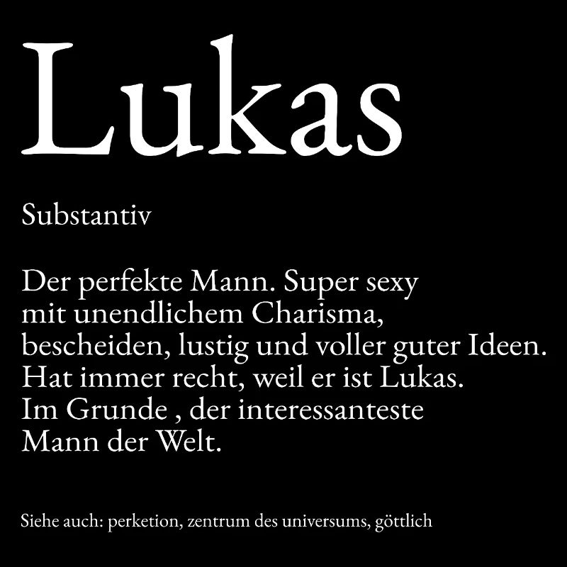 Explication du dictionnaire Lukas Prénom Lukas