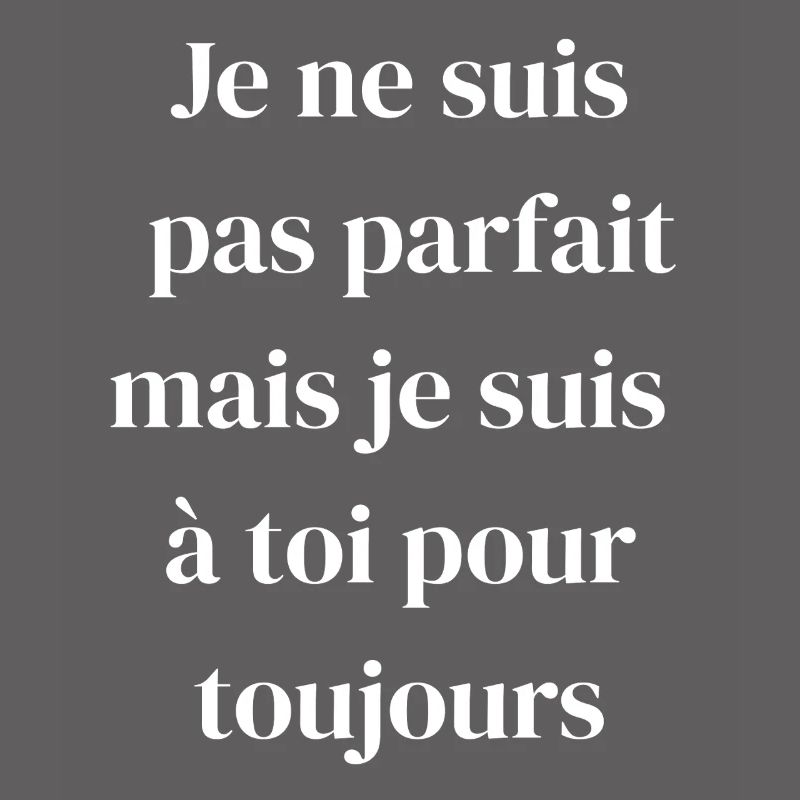 Amour éternel malgré les défauts