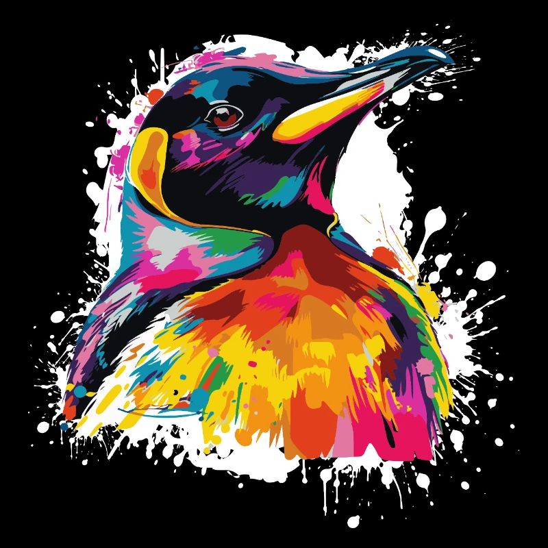 Colorful Toucan Head Artwork