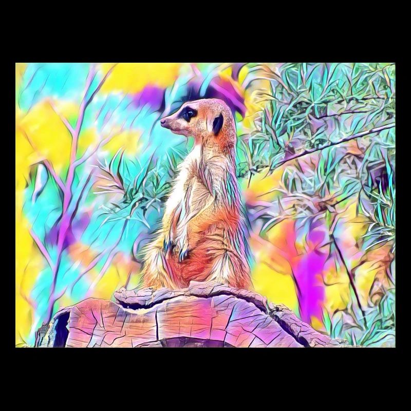 Couleurs colorées de suricates