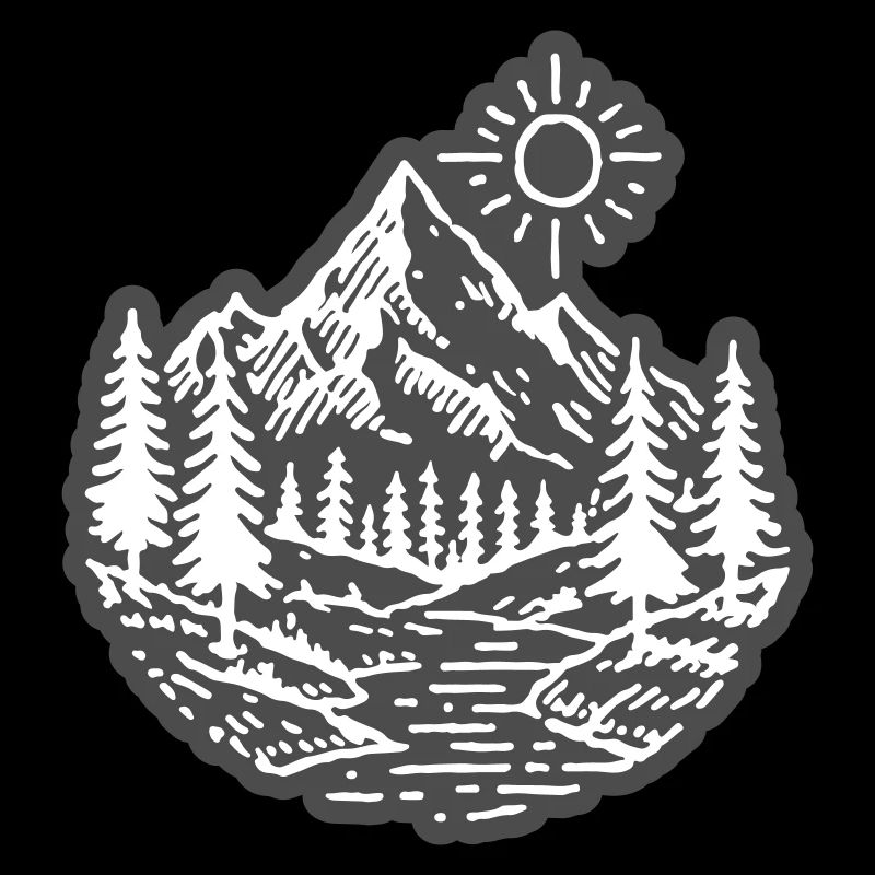 Mountains Valley Landscape Forest