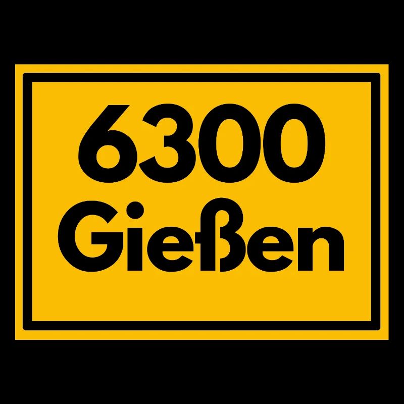 OLD POSTCODE ZIP CODE RETRO 6300 GIESSEN