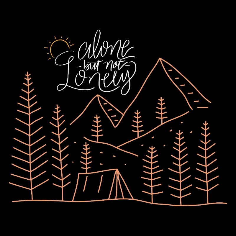 Einsames Camping abenteue