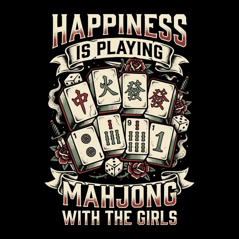 Mahjong Freude mit den Mädels