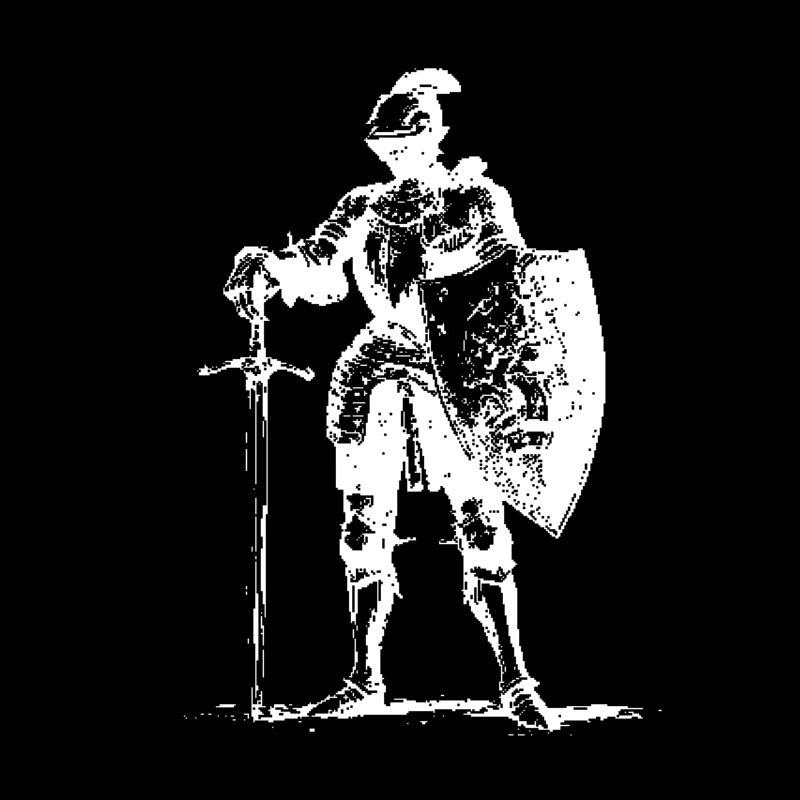 Knight in Armor with Shield