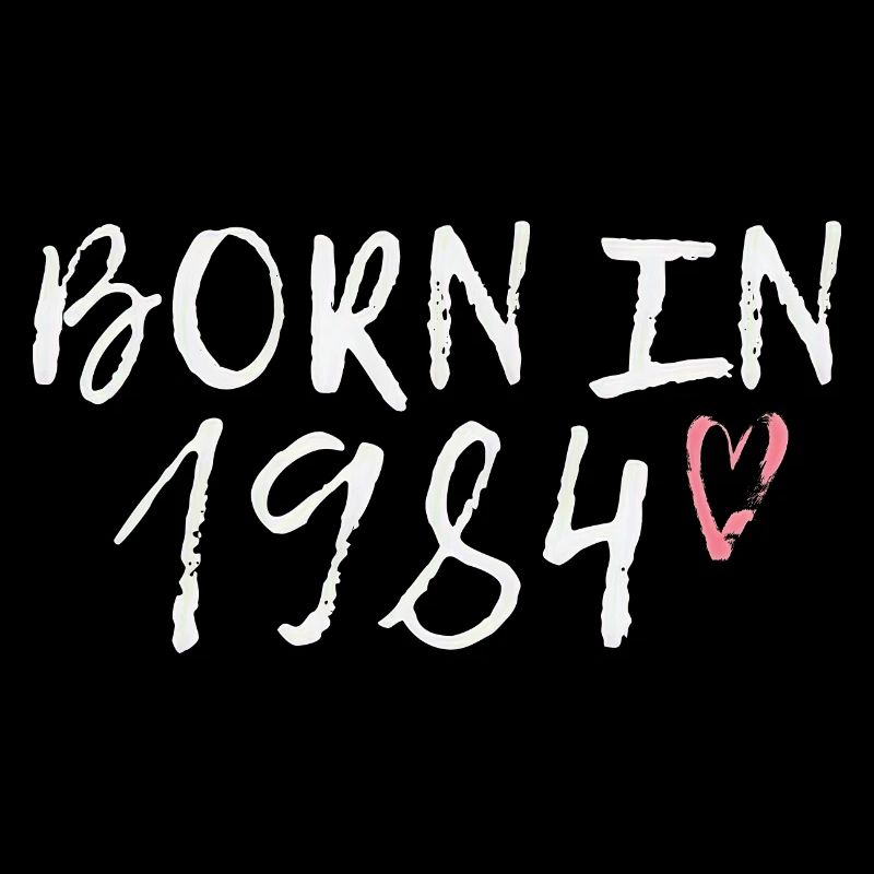 Né en 1984 écriture cœur