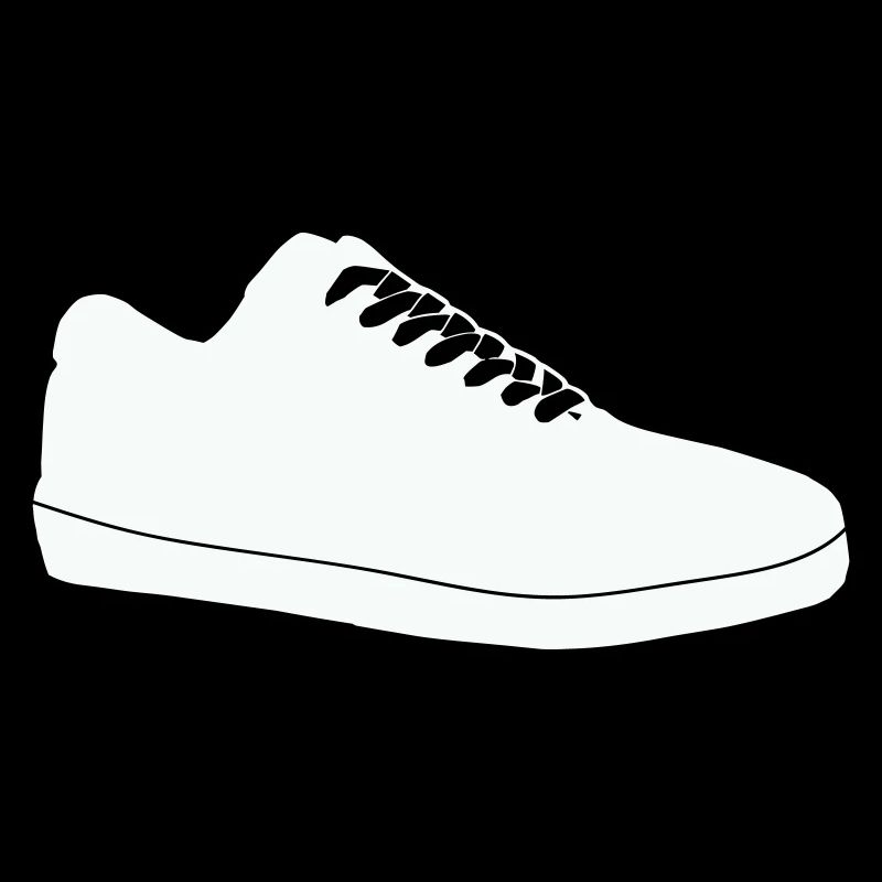 Shoe Silhouette Line Art