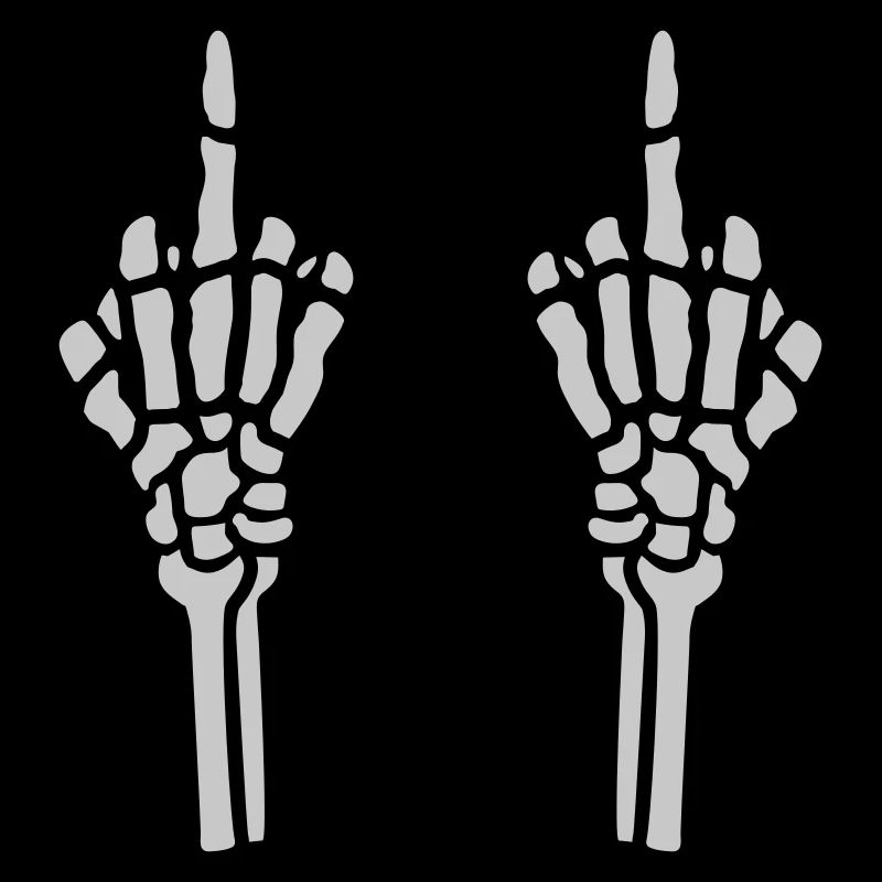 Geste 2 Hände Mittelfinger