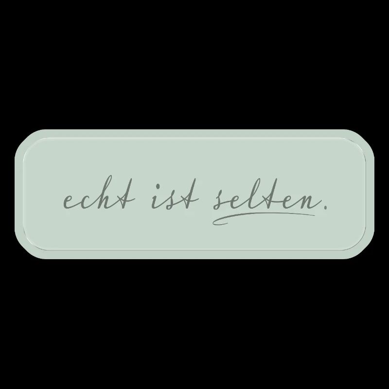 real is rare – minimalist typography