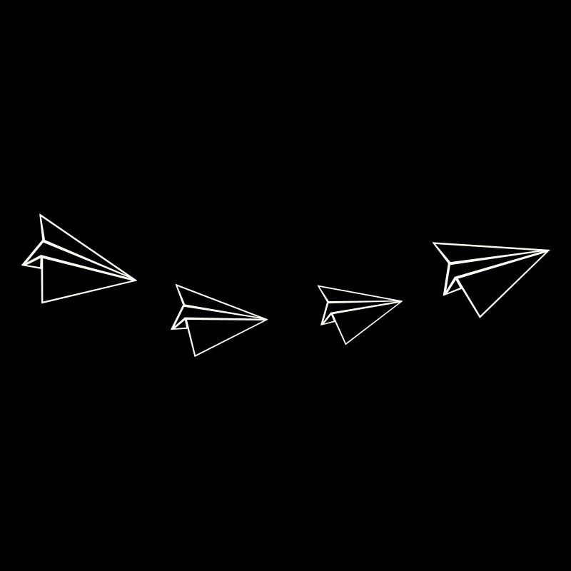 Papierflieger Linienkunst