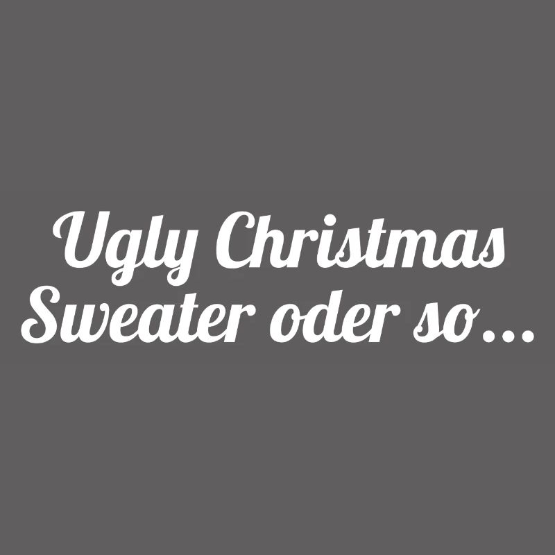 Pull de Noël moche ou quelque chose comme ça...