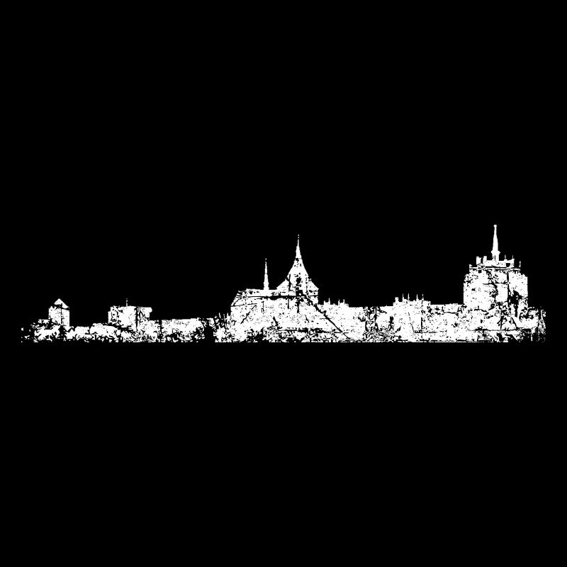 Rostocker Skyline (Vintage/Weiß) Rostock