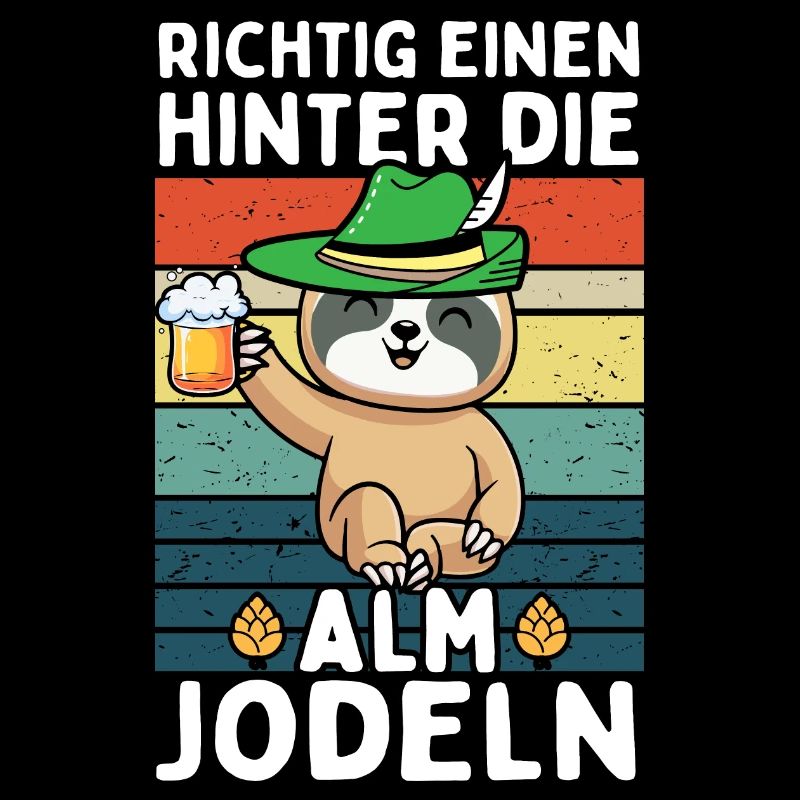 Faultier Einen Hinter Die Alm Jodeln