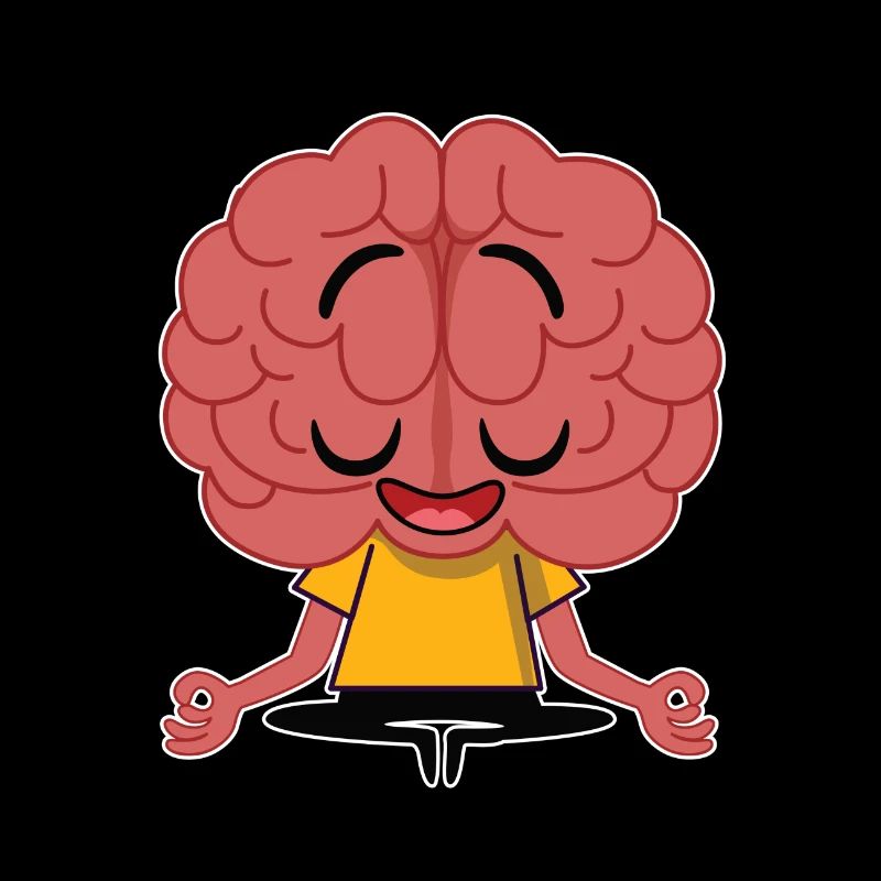 Brain meditation - Premium Design