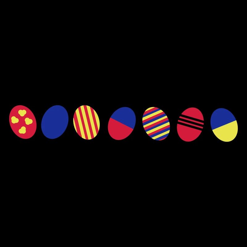 Colorful Easter eggs