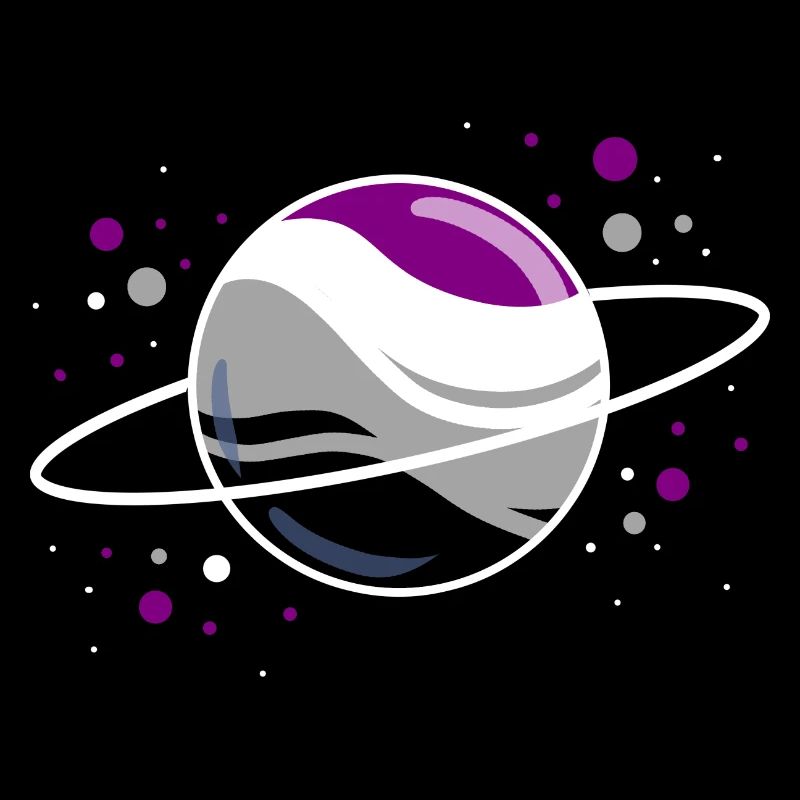 Planète asexuée dans l’espace Ace Pride