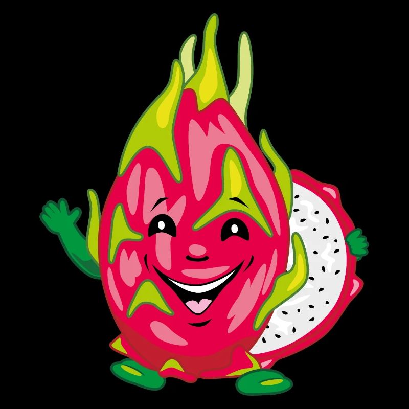 Fruit du dragon pitaya souriant