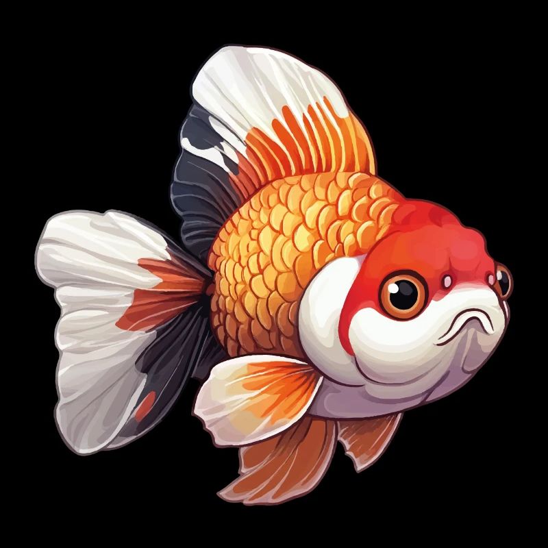 Fancy Calico Veiltail Goldfish
