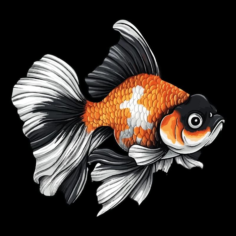 Fancy Calico Schleierschwanz Goldfisch