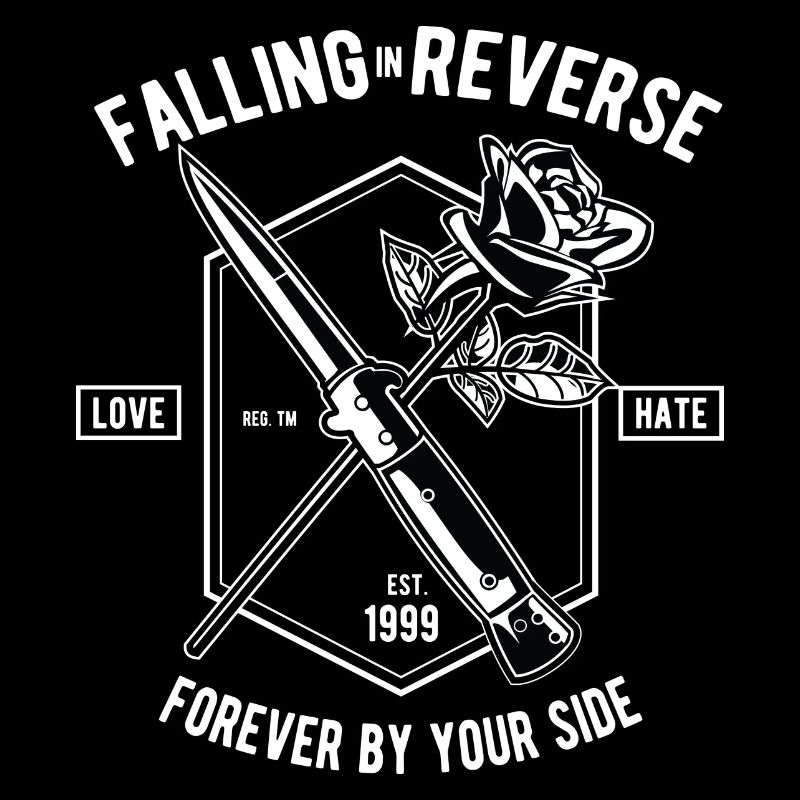 Falling In Reverse Liebe Hass Rose Messer Forever