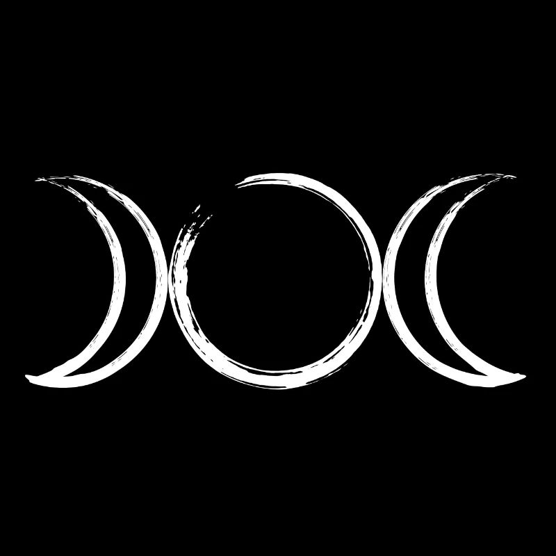 Déesse de la lune Tripple symbole déesse trine