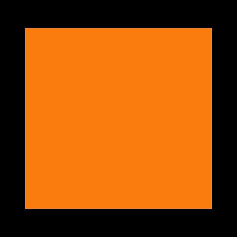 Square orange shape gift idea