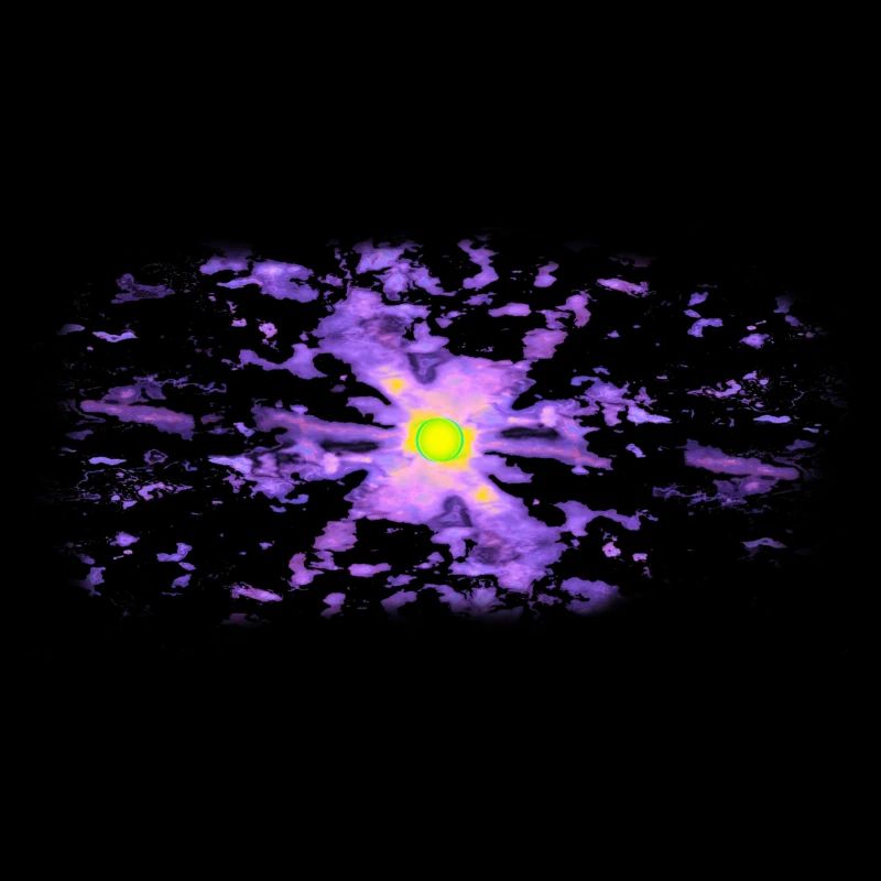 Space outer space sun violet purple