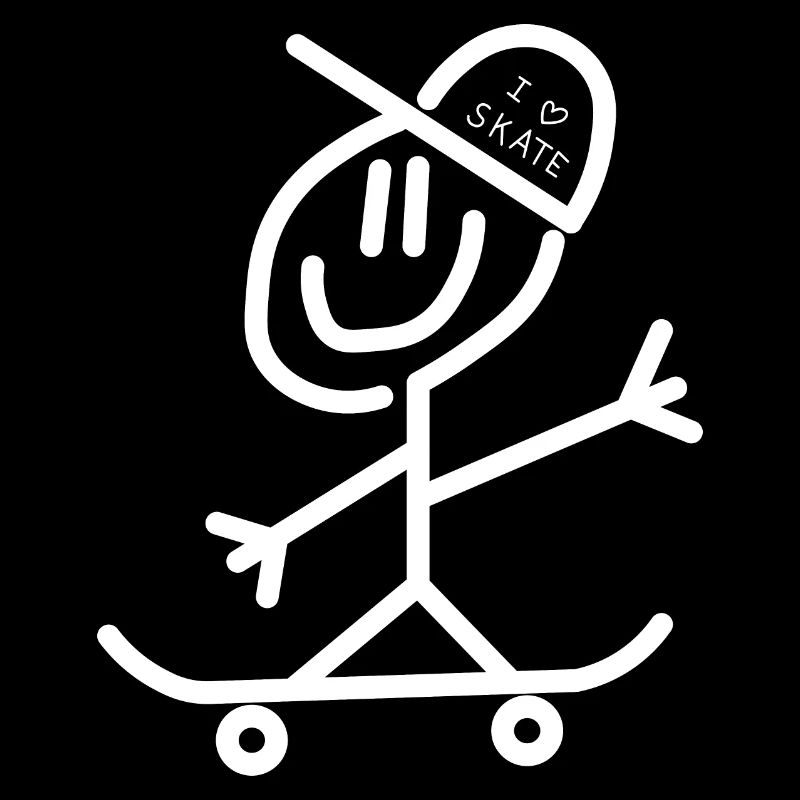 Skateboard Strichmännchen