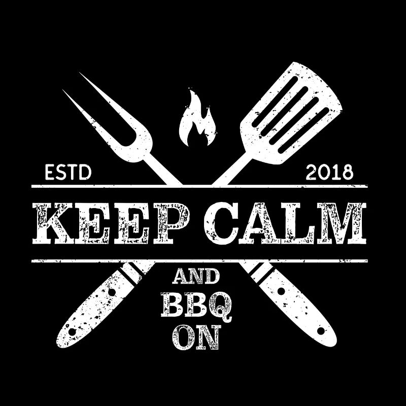 Kepp Calm and BBQ on