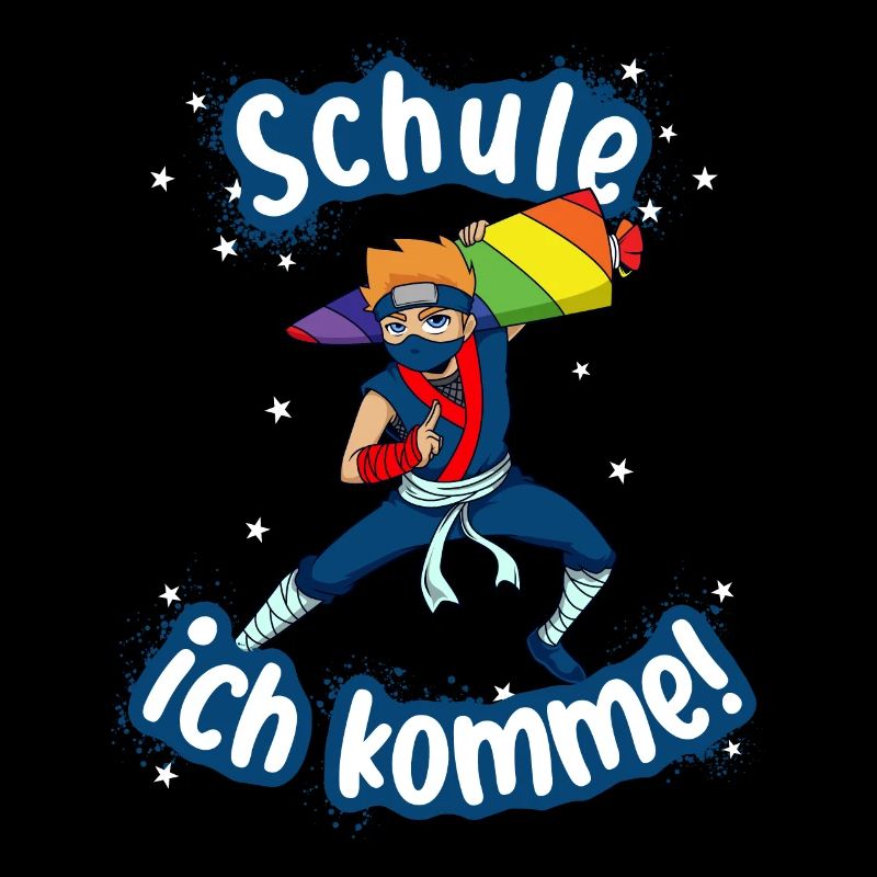 Schule ich komme - Ninja Schulanfang Einschulung