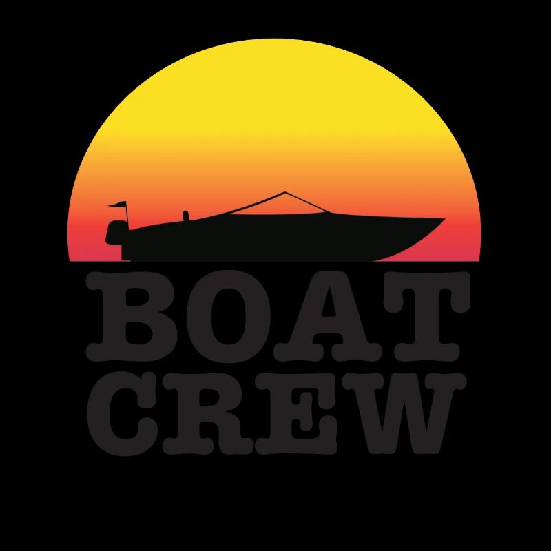 Bateau équipage de bateau à moteur