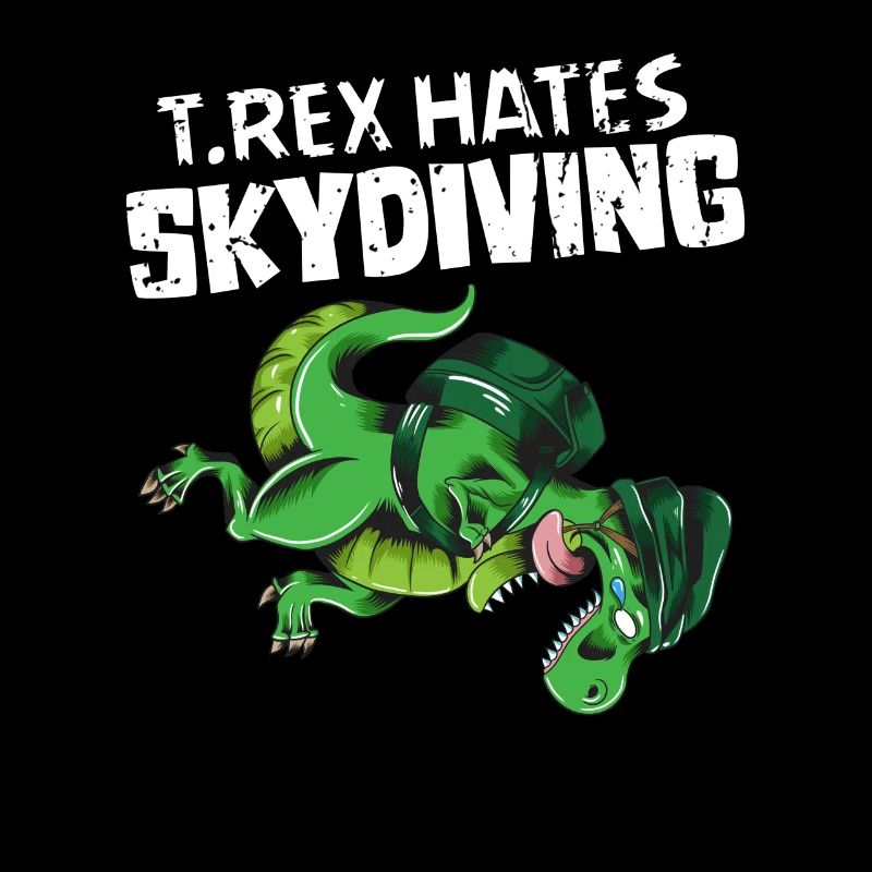 Skydive T Rex hasst Skydiving Dino Outfit Lustig