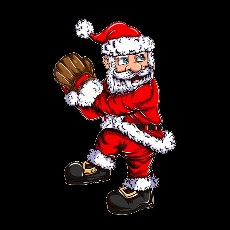 Noël Baseball Père Noël Baseball Pitcher