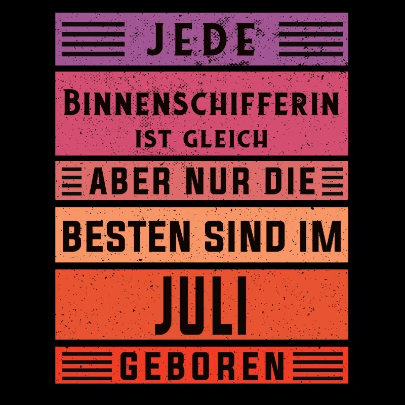 Schiffe Geburtstag Juli geboren Binnenschifferin