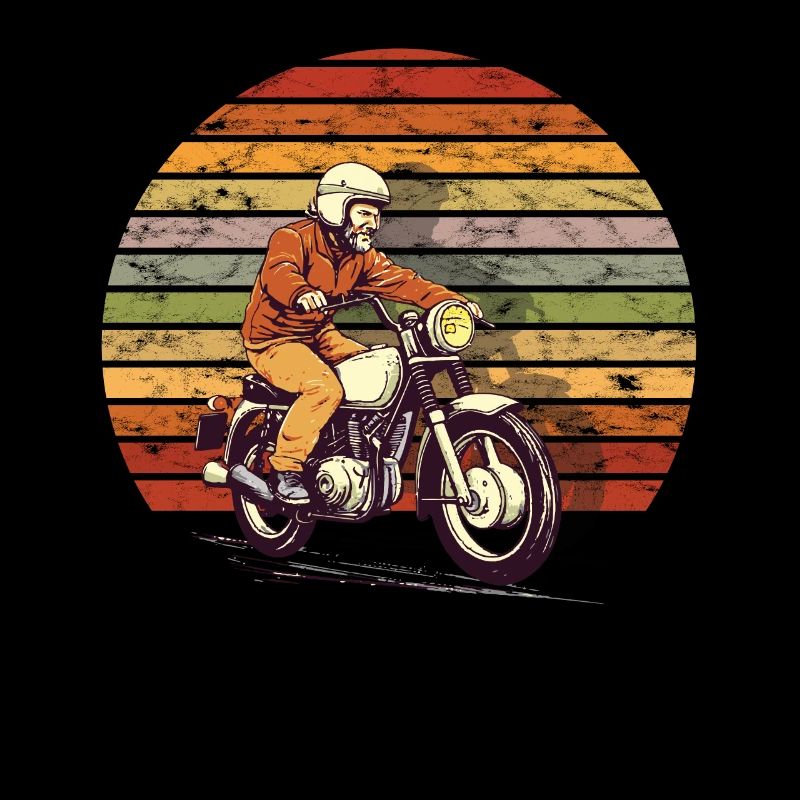Rétro Simsonfahrer cyclomoteur fan